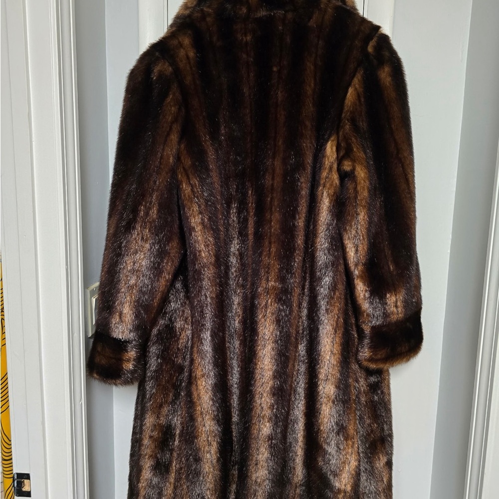 Terry Lewis Classic Luxuries Dark Brown Faux Fur Jacket